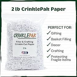 CrinklePak 2LB USA Made White Crinkle Paper Filler
