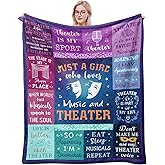 Solzien Musical Theater Gifts Blanket 50"x60", Broadway Musical Blanket for Teen Girls/Kid/Theater Lovers, Christmas Birthday Gifts for Actors