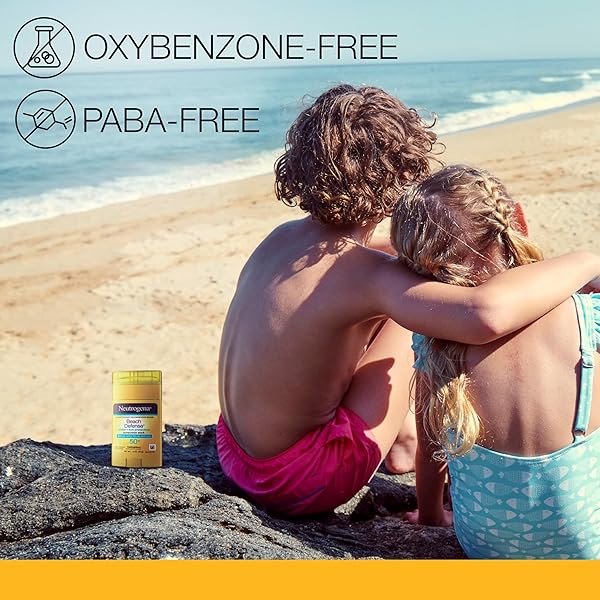 NEUTROGENA BEACH DEFENSE SUNSCREEN STICK SPF 50, BROAD SPECTRUM SUN PROTECTION FOR FACE & BODY, WATER-RESISTANT, NON-GREASY FORMULA, TRAVEL SIZE FOR BEACH & OUTDOOR USE, 1.5 OZ (42 G)