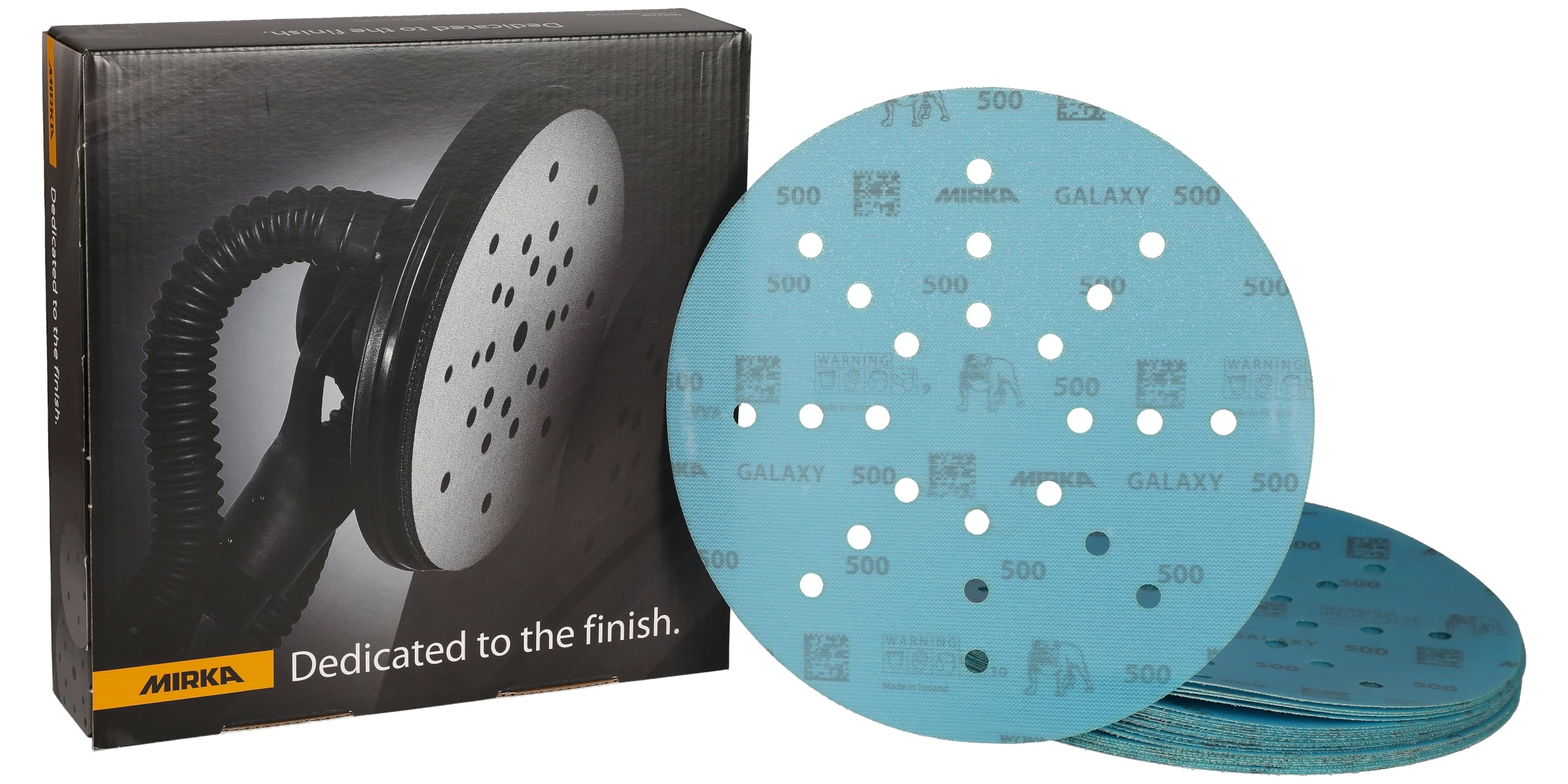Mirka Galaxy sanding paper 225mm Hook & Loop grit 500 / for long-neck sanders / 25 sanding discs