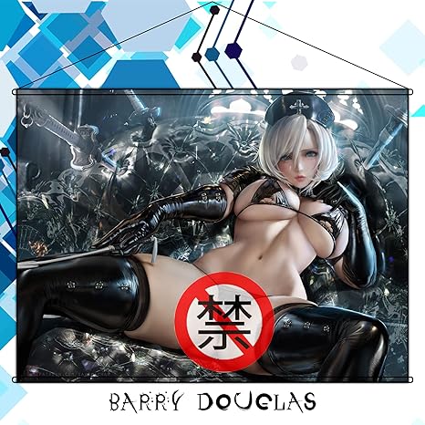 Amazon Barry Douglas タペストリー ニーアオートマタ Nier Automata ヨルハ二号b型 2b ポスター 掛ける絵 18禁 エロ 約60cmx90cm アニメ 萌えグッズ 通販