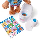 Ms. Rachel Potty Time with Bean 11” Plush Teddy with Play Toilet & Accessories view 7