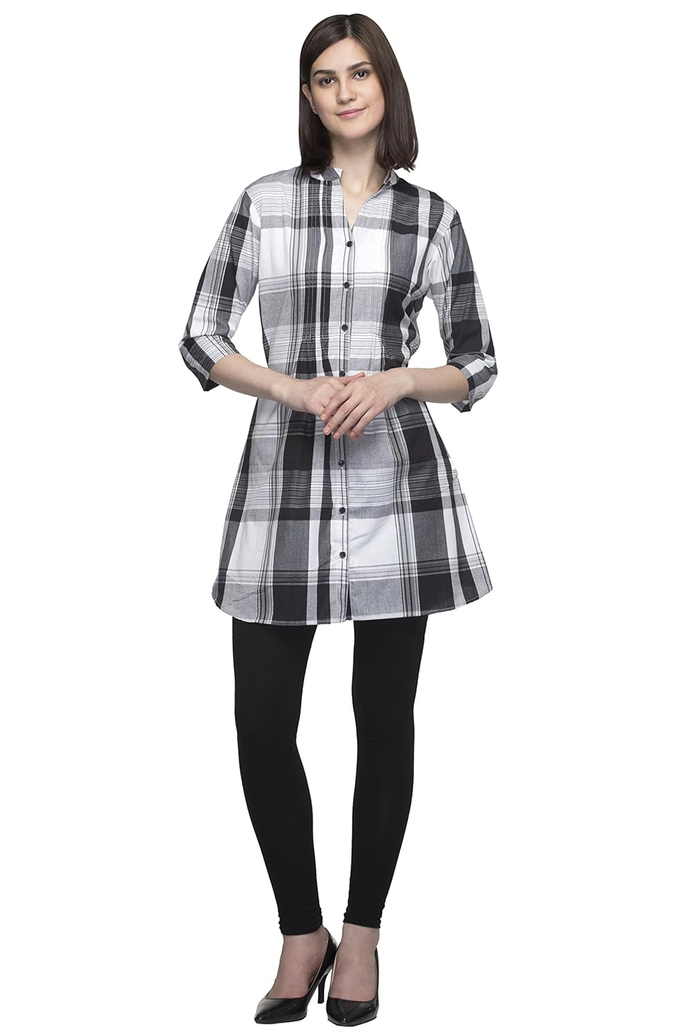 one femme women's cotton dress (black)