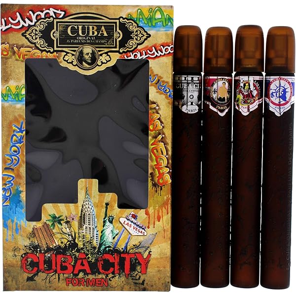 Amazon.com : CUBA AMERICA 4-Piece SET, 4X35 ML (BLACK, BROWN