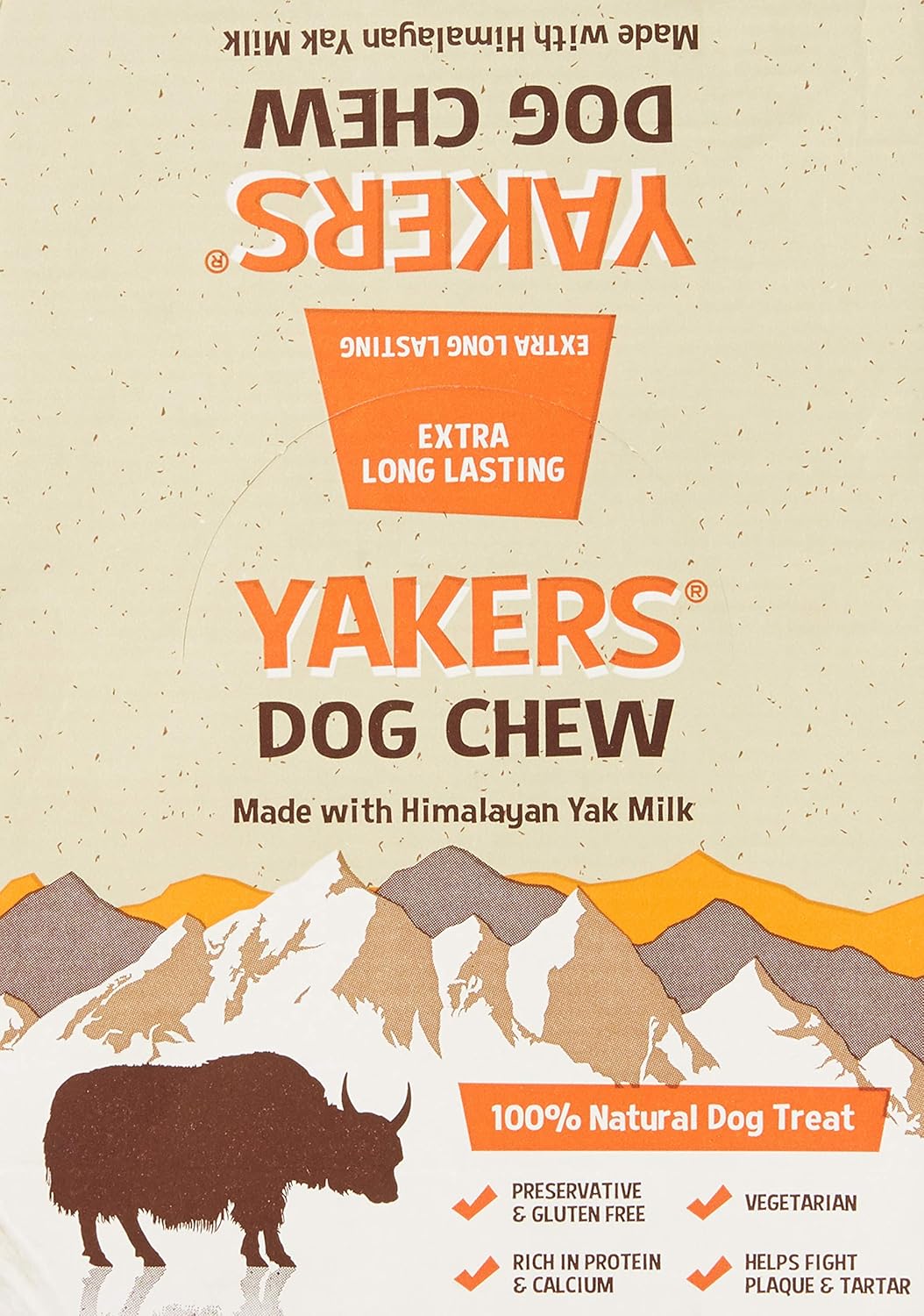 Yakers Natural Dog Treats Dry Himalayan Yak Milk Chew Bar, Small - Image 3