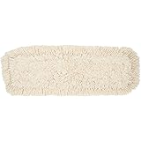 Amazon Basics Dust Mop Head Replacement, Cotton, 24 Inch, 6-Pack