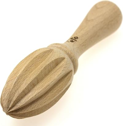 EFO Wooden Lemon Squeezer 15 cm Beechwood Handle Citrus Juicer