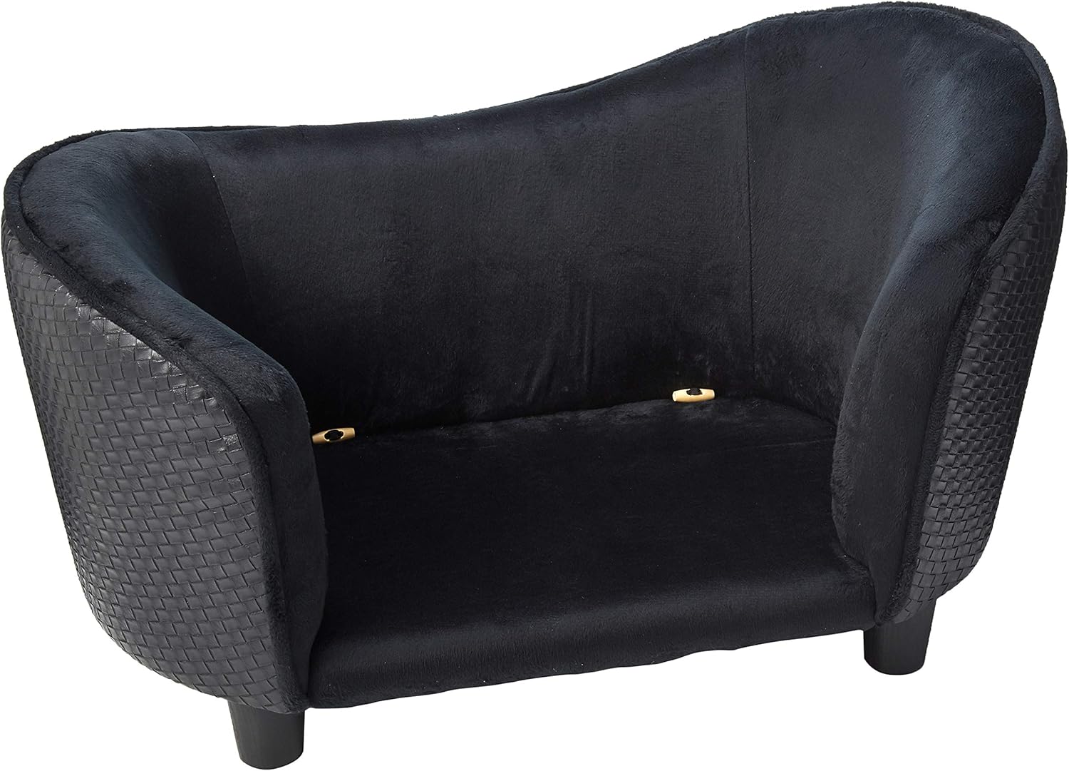 Enchanted Home Pet Ultra Plush Snuggle Bed, 26.5 by 16 by 16-Inch, Black Basket : Pet Beds : Pet Supplies