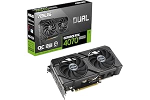 ASUS Dual GeForce RTX™ 4070 Super EVO OC Edition 12GB GDDR6X (PCIe 4.0, 12GB GDDR6X, DLSS 3, HDMI 2.1a, DisplayPort 1.4a, 2.5-Slot Design, Axial-tech Fan Design, 0dB Technology, and More)