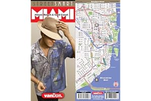 StreetSmart Miami Map by VanDam: Miami Beach & Gold Coast — Laminated pocket size City Street & Freeway Map to Miami and Dade County, FL complete with all attractions, sights, museums, beaches, hotels and shopping