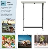 Home Vida 4ft Folding Table Heavy Duty Outdoor Indoor Buffet Trestle view 6