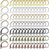 210Pcs French Earring Hooks Hypoallergenic Lever Back Earrings Hooks French Ear Wire Metal Brass Leverback Earring French Hook Earwires Earring Supplies for DIY Jewelry Making Findings(7 Colors)