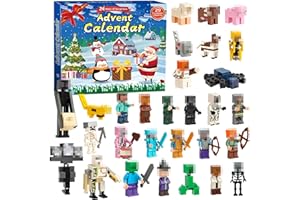 SXOIUY Christmas Advent Calendar 2025–24-Days Countdown Calendar with 29 PCS Exclusive Game Themed Collectible Figures, Countdown Christmas Surprise Gifts for Kids for Kids & Collectors