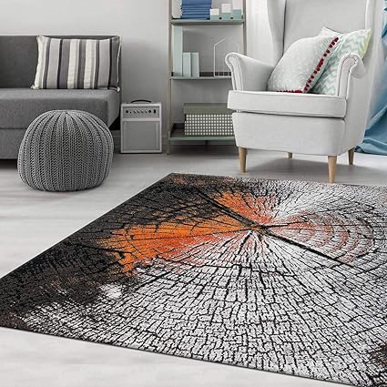Vimoda Tapis Design Moderne Motif Fondu Souche Darbre En