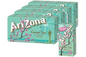 Arizona Green Tea with Ginseng and Honey, Tetra Box, 6.75 Fl Oz, Pack of 32
