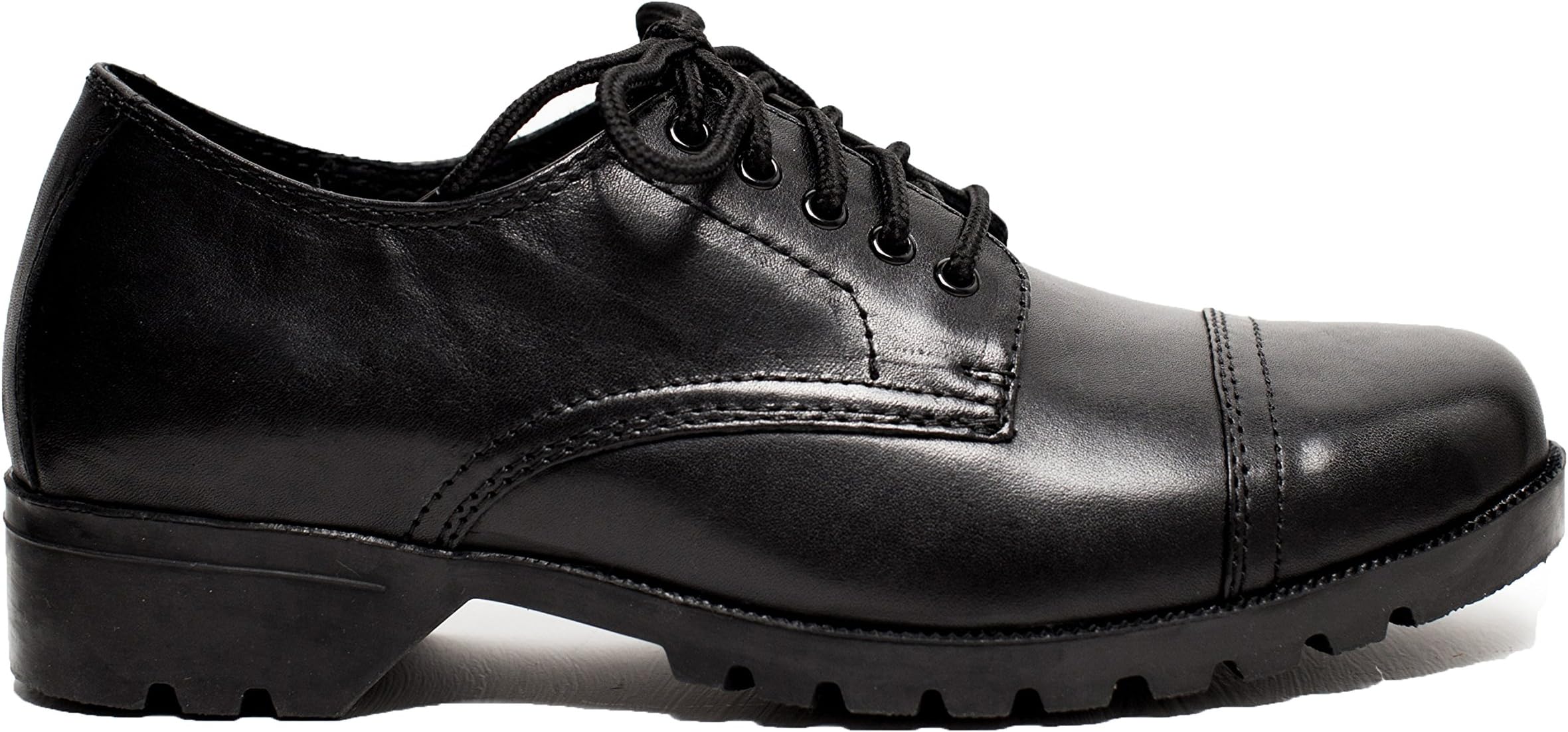 Cosycost Women's Oxford Dress Shoes,Real Leather Lace-up Breathable Comfortable Low-Heeled Formal Office Working Business Shoes for Women