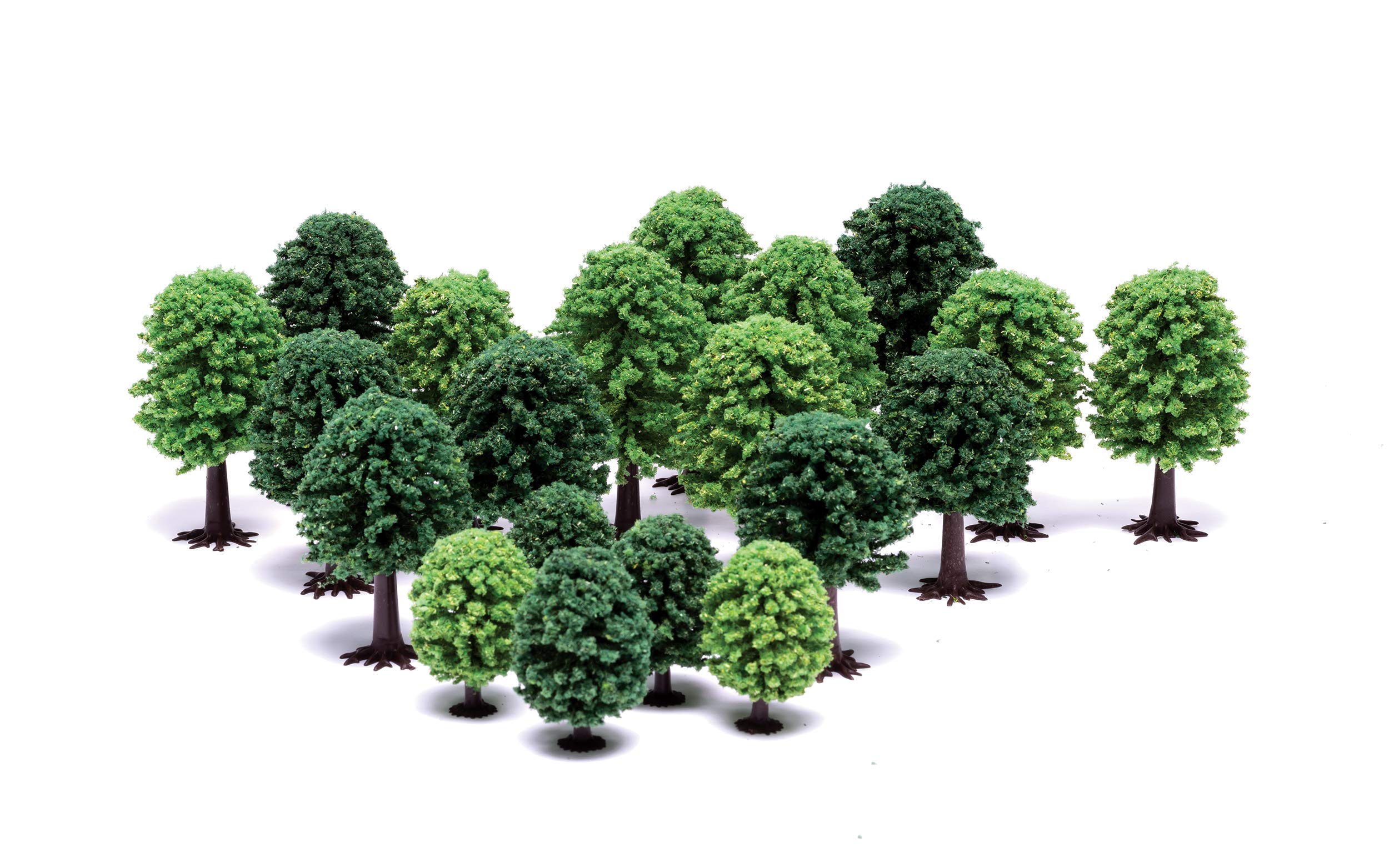 Hornby R7198 Hobby' Deciduous Trees for Model Railway OO Gauge, Model Train Accessories for Adding Scenery, Dioramas, Woodland, Buildings and More, Model Making Kits - 1:76 Scale Model Accessory