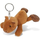 DolliBu Plush Capybara Stuffed Animal Keychain - Super Soft Keychain for Backpack, Purse and Handbags, Cute Keychains for Girls and Boys, Ideal Backpack Charms for Wild Animal Lovers - 4 Inches