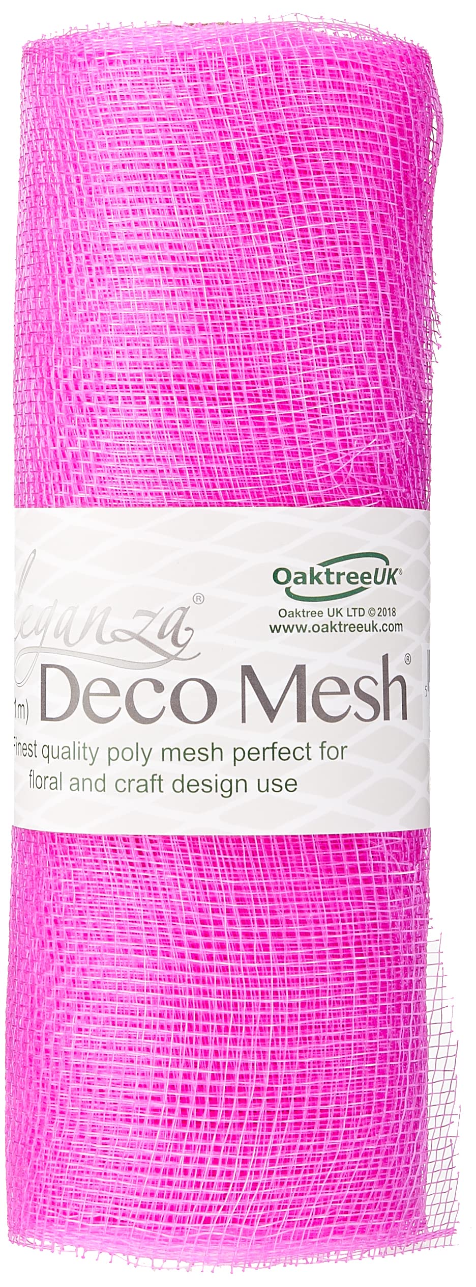 Eleganza Deco Mesh 25cm x 9.1m Fuchsia No.28, Synthetic Material, 8.2 x 8.2 x 26.2 cm