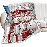 Snowman Blanket Snowman Throw Blanket Snowman Gifts and Decor Christmas Blanket for Girls Women Boys Men Soft Warm Cozy Fleece Blanket for Couch Sofa Bed 50"x40"