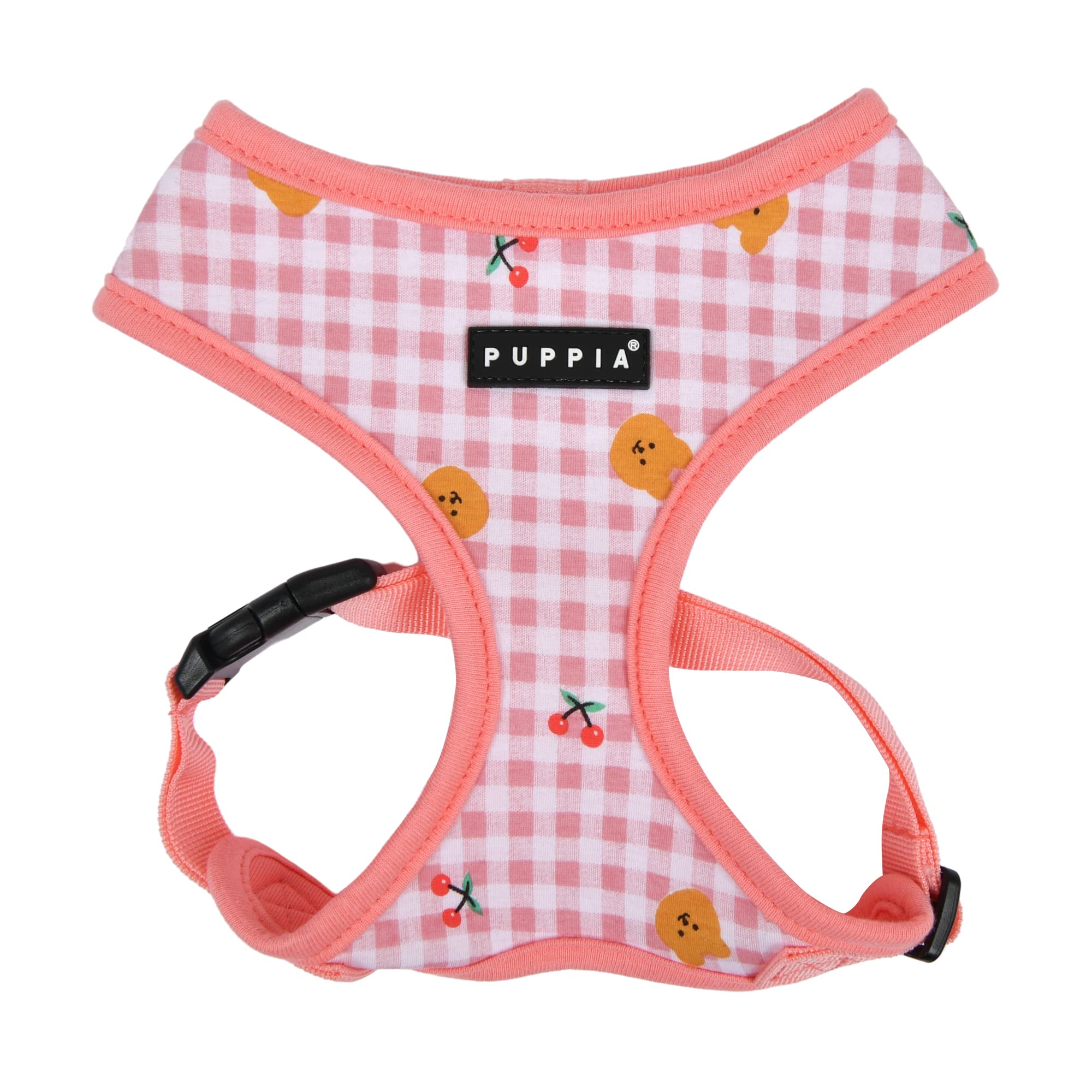 Puppia Baba Overhead Dog Harness, No Choke, No Pull, Adjustable Chest Strap, Walking Training for Small and Medium Dogs, Indian Pink, M — image 1