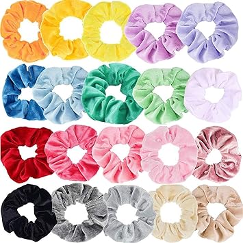 Pcs Chouchou Velours Velvet Scrunchies Pastel Cheveux Elastique Pour Fille Et Femme Accessoire De Cheveux Couleur Aleatoire Pcs Amazon Fr Beaute Et Parfum