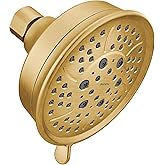 Moen 3638BG Showering Acc-Core Four-Function 4-3/8" Diameter Spray Head Standard, Brushed Gold