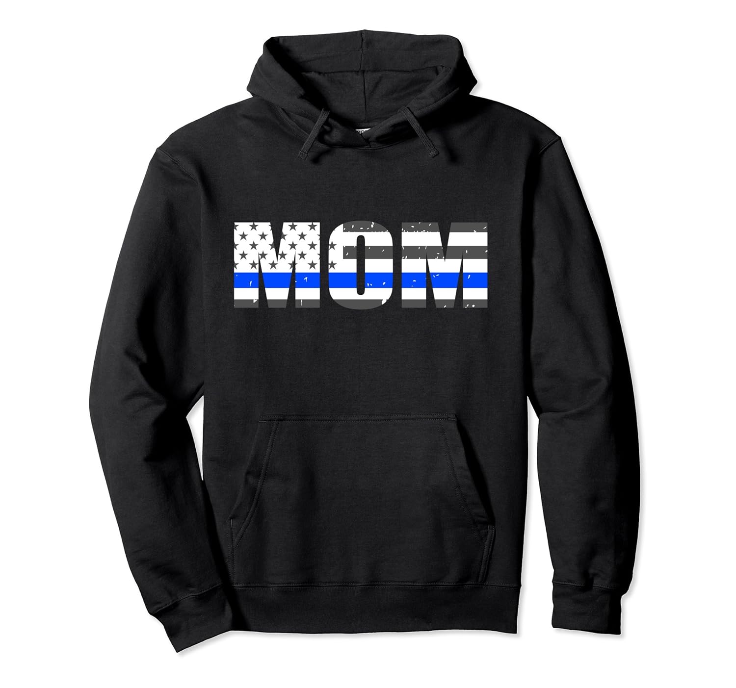 Mom Police Officer Hoodie Thin Blue Line American Flag Colonhue