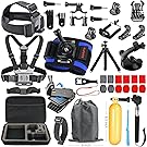 HAPY Sports Action Professional Video Camera Accessory Kit for GoPro Hero6,5 Black, Hero Session,HERO (2018),HERO 6,5,4,3,3+, GoPro Fusion,SJCAM,AKASO,Xiaomi,DBPOWER,Camera Kit
