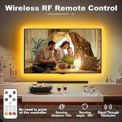 Tatazone Orange Color COB Led Strip Lights with RF