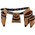 Carhartt Padded Tool Belt, Rugged Tool Belt with Tool & Fastener Storage Pockets, 7 Pocket, Carhartt Brown