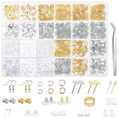 Earring Making Kit, Thrilez 2290Pcs Earring Making Supplies Kit