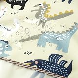 PandaEar 3 Pack Waterproof Sleeved Bibs with Long Sleeves Lizard view 5