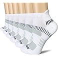 BERING Women's Athletic Running Cushioned Ankle Socks (6 Pairs)