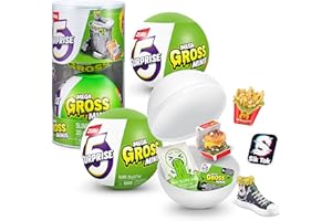 5 Surprise Mega Gross Minis by ZURU Boys Mystery Collectible Minis Brands Parody, Toys for Boys and Girls 3+, Halloween Toy