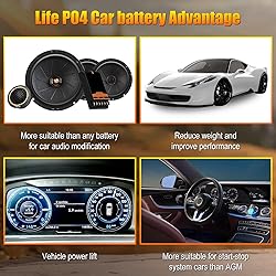 12V BCI Group 47 LiFePO4 Lithium Car Battery 600CCA