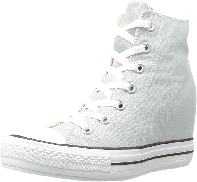 gray platform converse