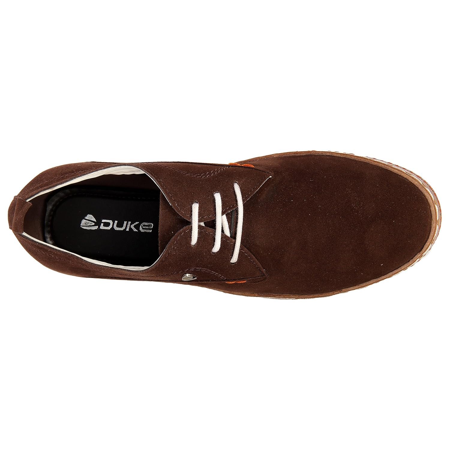 duke mens brown coloured casual shoes