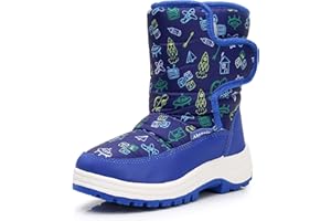 Ahannie Kids Toddler Snow Boots Boys Girls Winter Boots Insulated Warm Outdoor Shoes(Toddler/Little Kid)