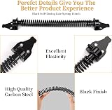 Weielt 14 Inch Gate Spring Closer Adjustable Self Closing for Wooden Gates Black view 2