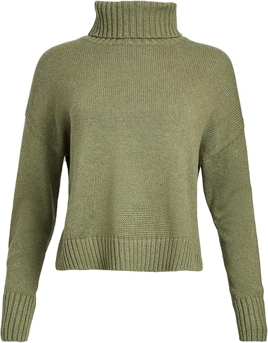Buy 525 Women's Long Sleeve Turtleneck Sweater, Sage, Green, Large at Amazon.in