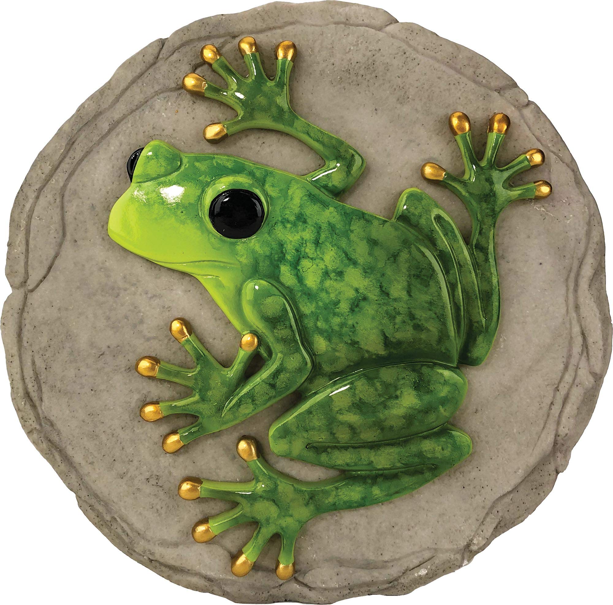 Spoontiques Garden Stepping Stone, Resin, Raised Frog, 9.63"