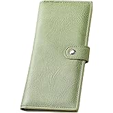 Bakurok Womens Wallet RFID Slim Wallet for Women Thin Ladies Card Holder Leather Bifold Clutch with ID Window Zipper Pocket