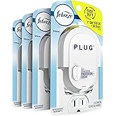 Febreze Plug In Air Freshener Plugs, Scented Oil Warmer, Pack of 4 (Refills sold separately)