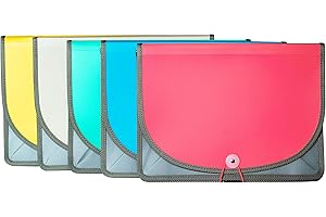 C-Line Extra Large Poly Document Case, Letter Size, 500 Sheet Capacity, 1 Document Case Per Order, Color May Vary (58350)