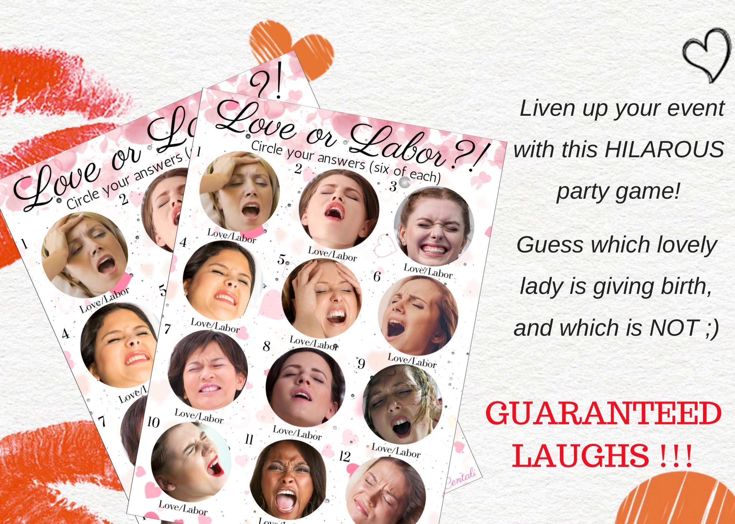 Baby Bridal Shower Games 25 Pack High Premium Quality Fun Labor Or