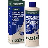 Roobi DeLonghi Compatible Descaling Solution, 500ml Single Bottle | Eco-Friendly Concentrated Formula Descaler, Carbon Neutral Cleaner