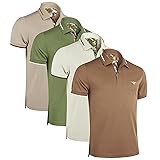 Albert Morris Mens Striped Short Sleeve Polo Shirts