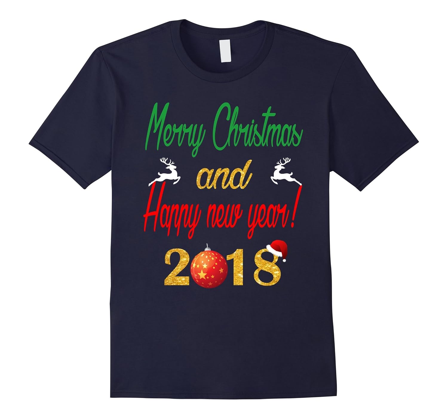 Merry Christmas and Happy new year 2018 T Shirt-ANZ