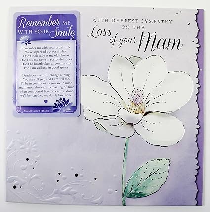 Perdita Di Mam Fiore Carta Di Condoglianze Con Portafoglio Di Lusso Bereavement Keepsake Viola Amazon It Cancelleria E Prodotti Per Ufficio